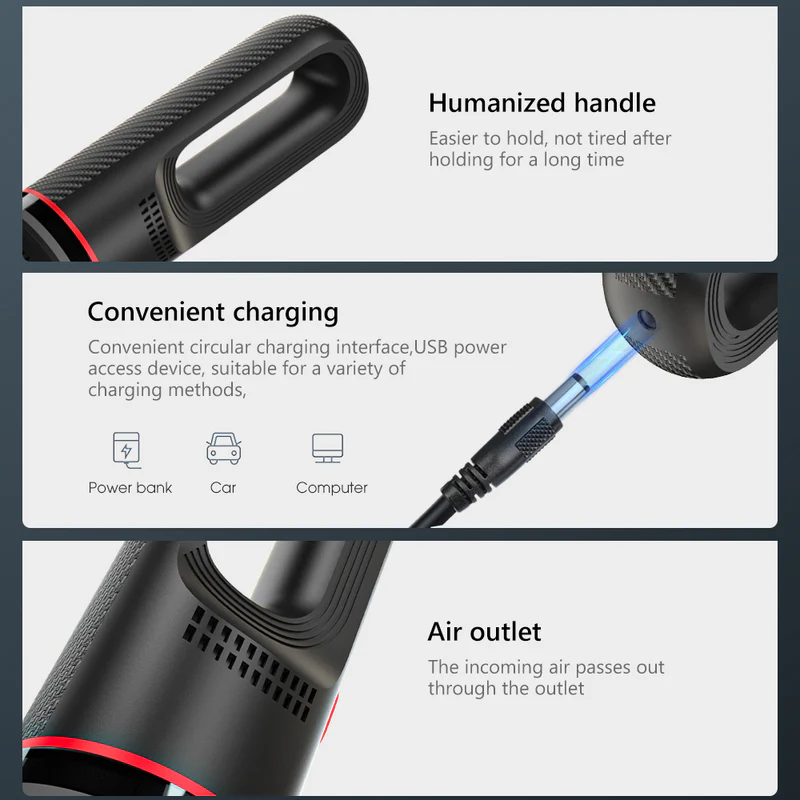 CarSun Auto Cordless Vacuum Cleaner W/USB Charging C3089 CarSun Auto Cordless Vacuum Cleaner W/USB Charging C3089